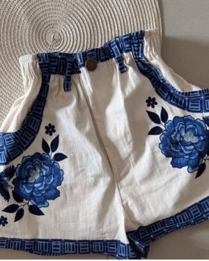 Short sarja azul