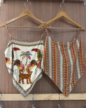 Blusa alça dupla face