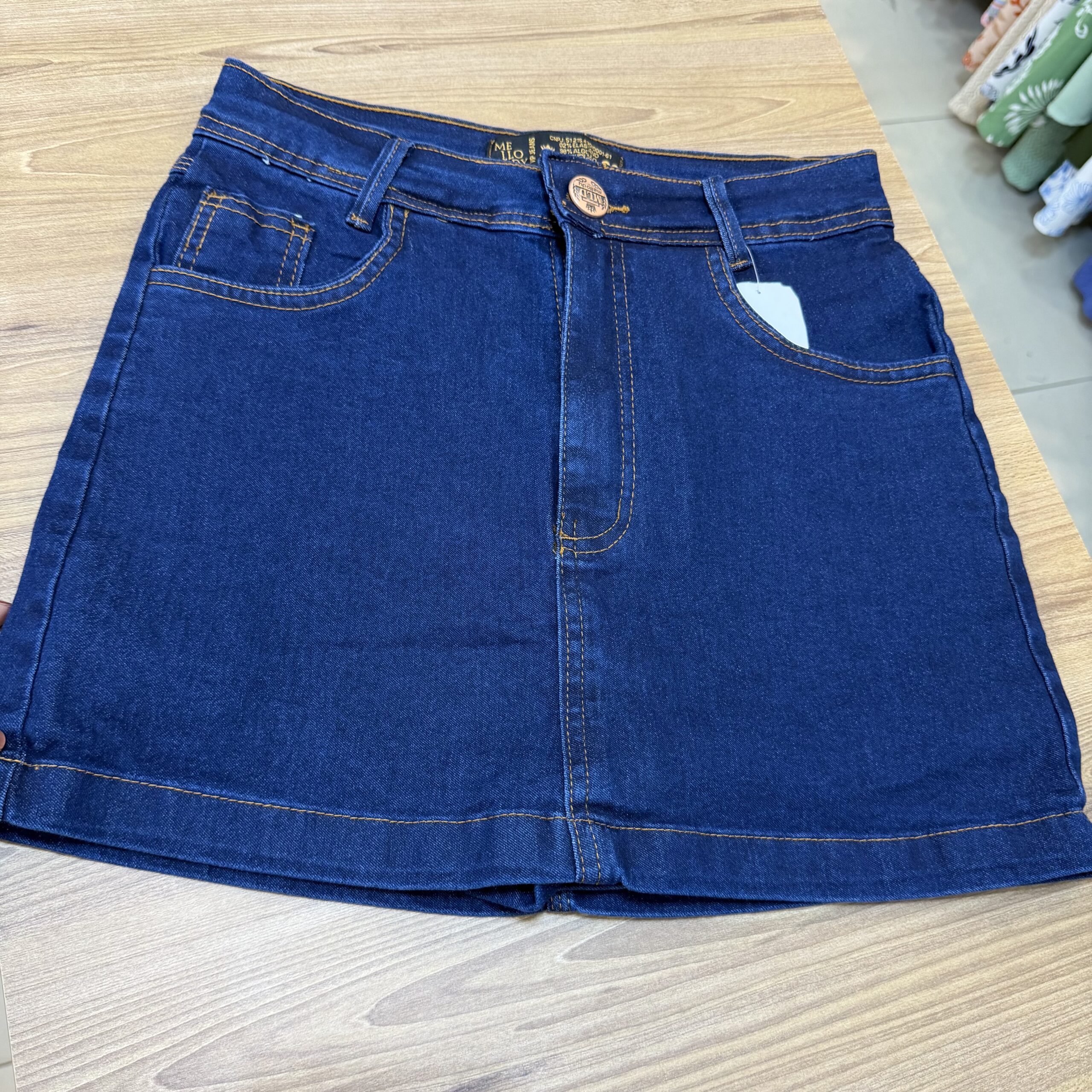 Short saia jeans