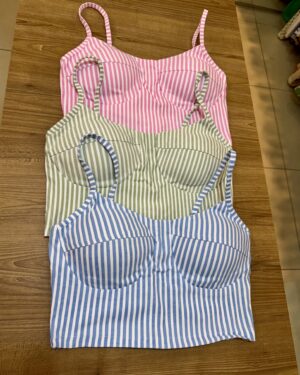 Cropped alça listra