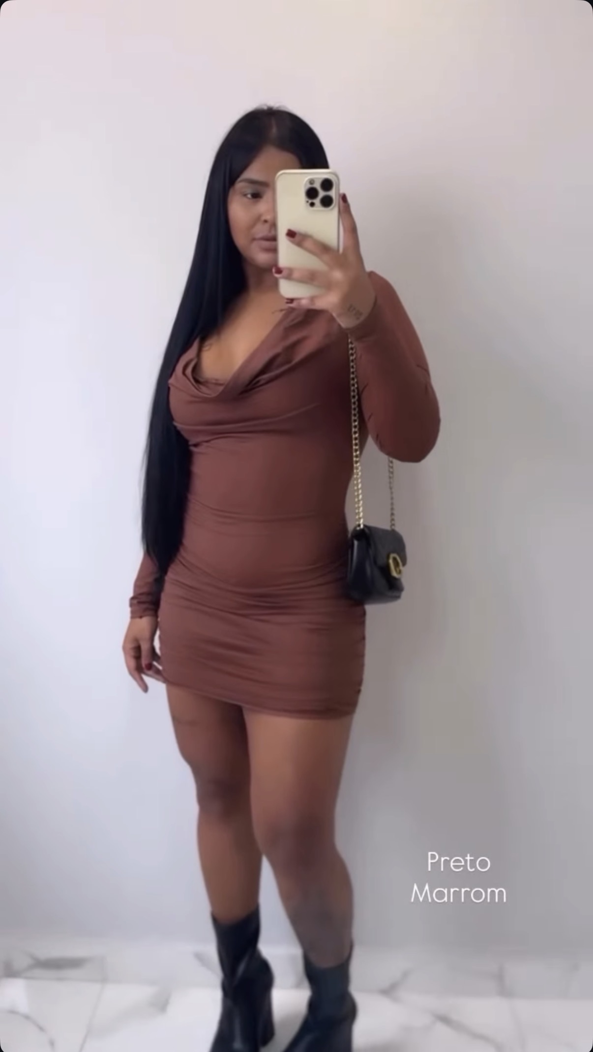 Vestido curto manga - Imagem 2